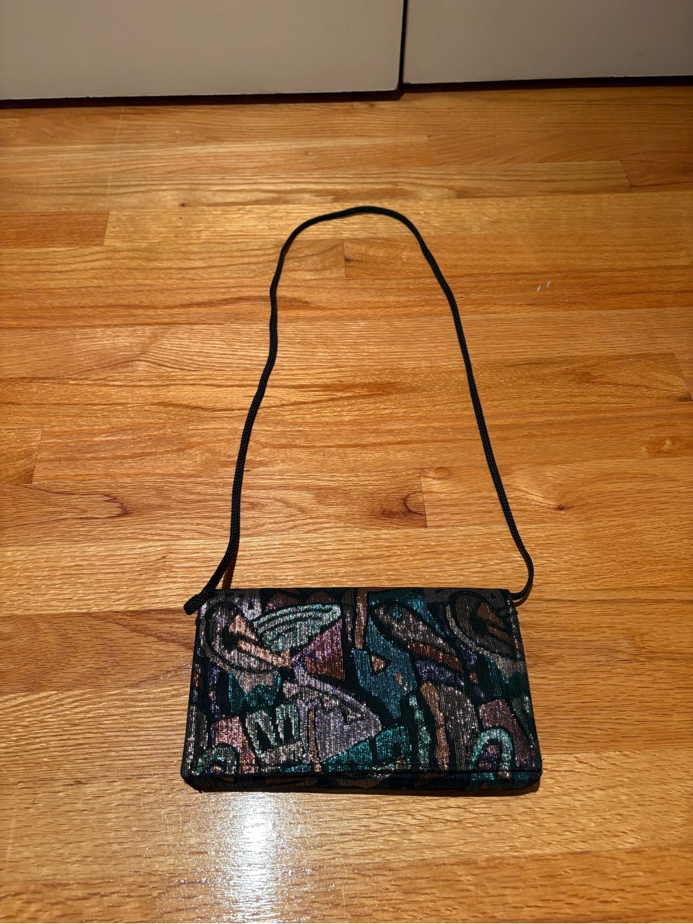 Vintage La Regale Embellished Multicolor Evening Crossbody Bag